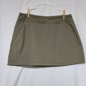 Lands' End Dark Green Skirt With Shorts - 1XL